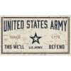 Army Chipped 11 x 20 inch Sign