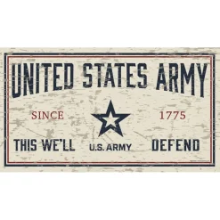 Army Chipped 11 x 20 inch Sign