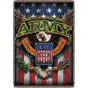 Army 'Fighting Eagle' 7.62 Design 53" x 70" Throw Blanket