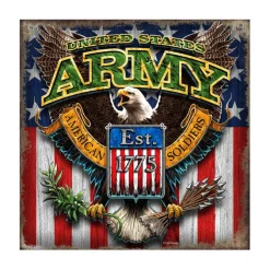 Army Fighting Eagle 10 x 10 inch Wall Sign
