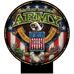 Army Fighting Eagle 20 x 20 inch Yard Sign