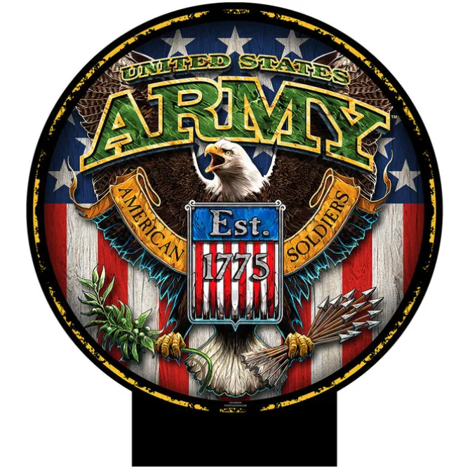 Army Fighting Eagle 20 x 20 inch Yard Sign