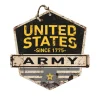 Army Logo Rustic Badge 20 x 20 inch Sign