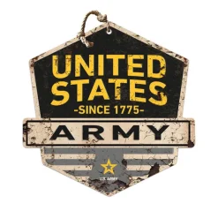 Army Logo Rustic Badge 20 x 20 inch Sign