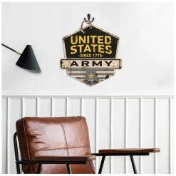Army Logo Rustic Badge 20 x 20 inch Sign