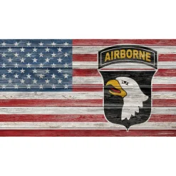 Army 101st ABN Flag 11 x 20 inch Sign