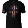 Betsy Ross Flag Skull 7.62 Design Premium Men's T-Shirt