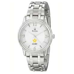 Bulova Army Silver Men's Watch