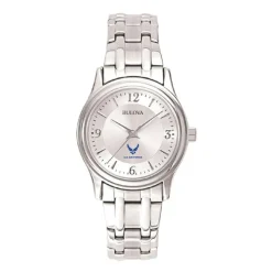 Bulova USAF Silver-Tone Ladies Watch