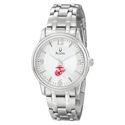 Bulova USMC Silver Men's Watch