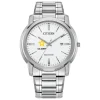 Citizen US Army Men's Classic Stainless Steel Eco-Drive Watch
