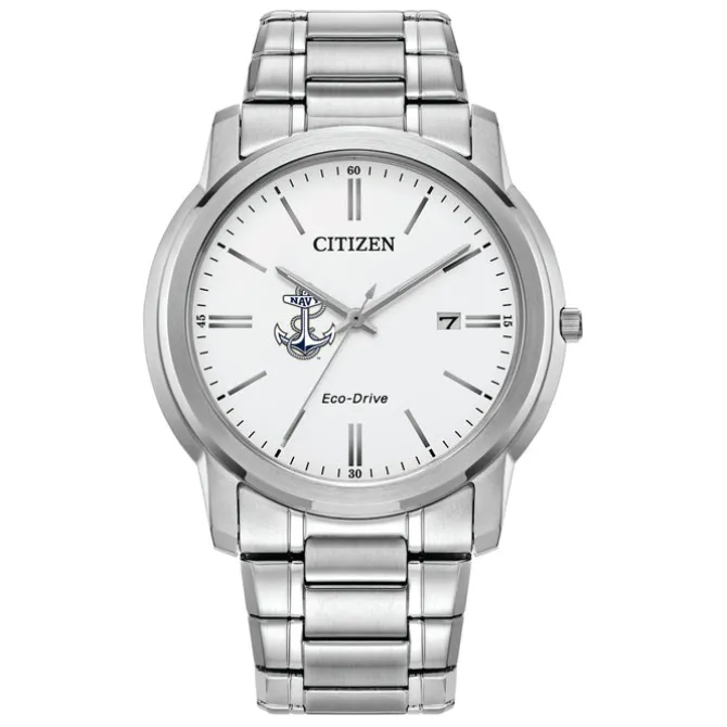 Citizen USN Men's Classic Stainless Steel Eco-Drive Watch