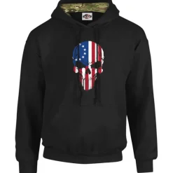 7.62 Design Betsy Ross Flag Camo Hoodie - Black