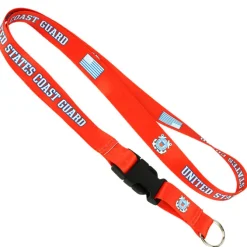 7.62 Design Coast Guard Orange Lanyard - Officially Licensed USCG Product