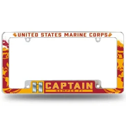 7.62 Design Marine Corps O-3 Captain USMC License Plate Frame - Officially License
