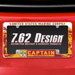 7.62 Design Marine Corps O-3 Captain USMC License Plate Frame - Officially License