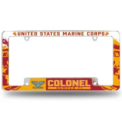 7.62 Design Marine Corps O-6 Colonel USMC License Plate Frame - Officially License