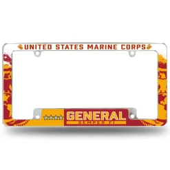 7.62 Design Marine Corps O-10 General USMC License Plate Frame - Officially License