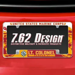 7.62 Design Marine Corps O-5 Lieutenant Colonel USMC License Plate Frame - Officially License