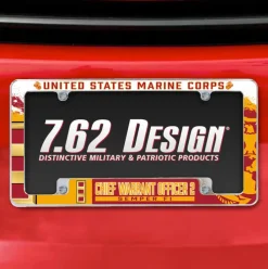 7.62 Design Marine Corps W-2 Chief Warrant Officer 2 USMC License Plate Frame - Officially License