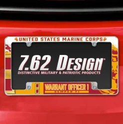 7.62 Design Marine Corps W-1 Warrant Officer 1 USMC License Plate Frame - Officially Licensed