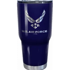 7.62 Design U.S. Air Force Logo Laser Etched 32oz Travel Mug - Officially Licensed