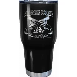 7.62 Design US Army Military Police Laser Etched 32oz Travel Mug - Officially Licensed