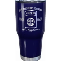 7.62 Design US Army 82nd Airborne Laser Etched 32oz Travel Mug - Officially Licensed