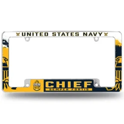 7.62 Design U.S. Navy Chief Petty Officer License Plate Frame - Officially Licensed