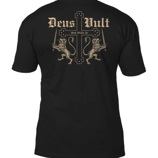 Deus Vult T-Shirt - God Wills It - Patriotic Military Shirt