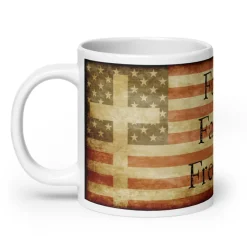 Faith Family Freedom 20oz Coffee Mug