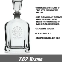 Firefighter & EMT Personalized 23 oz. Capitol Whiskey Decanter