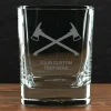 Firefighter & First Responders Personalized 11.75 oz. Square Double Old Fashioned Glass