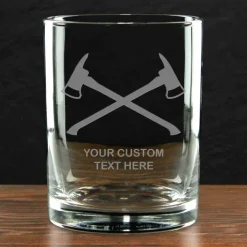 Firefighter & First Responders Personalized 14 oz. Double Old Fashioned Glass