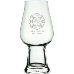 Firefighter & First Responders Personalized 18 oz. IPA Beer Glass