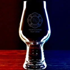Firefighter & First Responders Personalized 18 oz. IPA Beer Glass