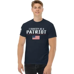 I Identify As A Patriot Patriotic Men's T-Shirt