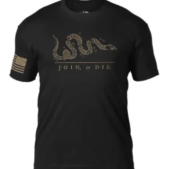 Join Or Die 7.62 Design Patriotic T-Shirt Black