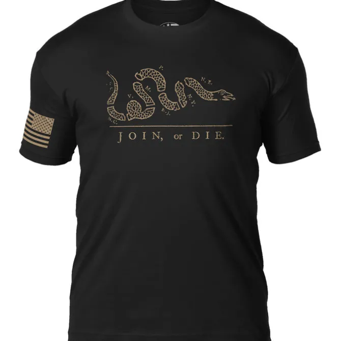 Join Or Die 7.62 Design Patriotic T-Shirt Black
