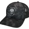 Kryptek Typhoon Embroidered Skull Trucker Hat