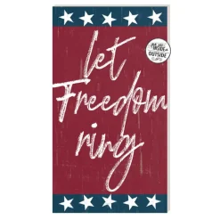 Let Freedom Ring 11 x 20 inch PVC Sign- Made In The USA