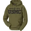 Marines Hoodie - USMC - Semper Fidelis Basic Sweatshirt Men's and Lady's Marines Hoodie