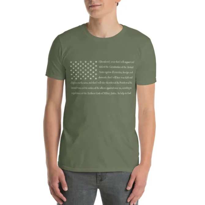 Mlitary Oath of Enlistment U.S. Flag Tee
