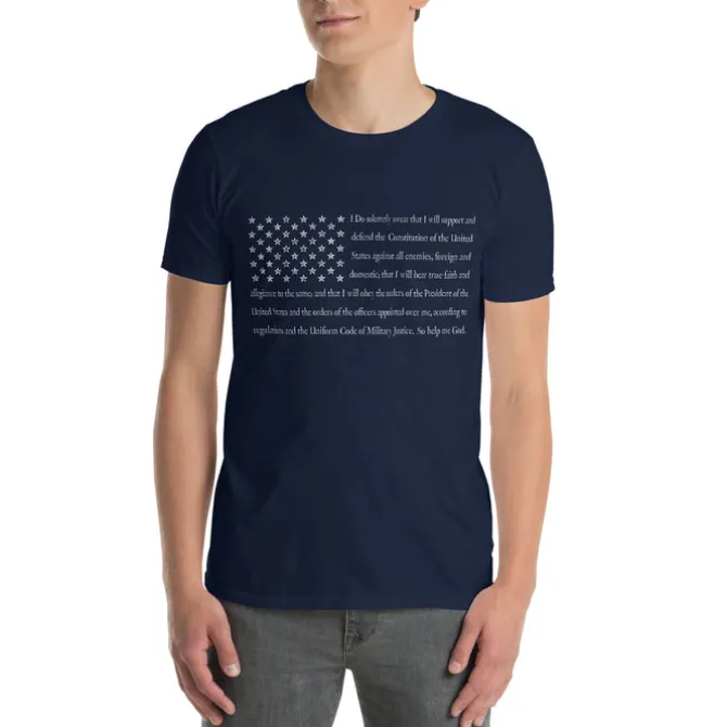 Mlitary Oath of Enlistment U.S. Flag Tee