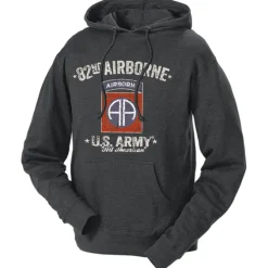 82nd Airborne Army All American Retro Hooded Sweatshirt Men's and Women's Army Hoodie