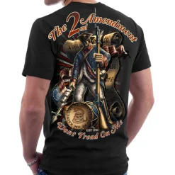 2nd Amendment Dont Tread on Me - Black Ink Premium Men's T-Shirt