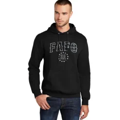 2nd Amendment FAFO Applique Heather Black Unisex Patriotic Hoodie