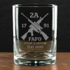 2nd Amendment Personalized 14 oz. Double Old Fashioned Glass - Made in the USA