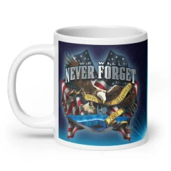 9/11 Never Forget 20 oz Coffee Mug