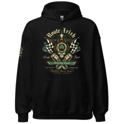 OIF Route Irish Black Unisex Hoodie